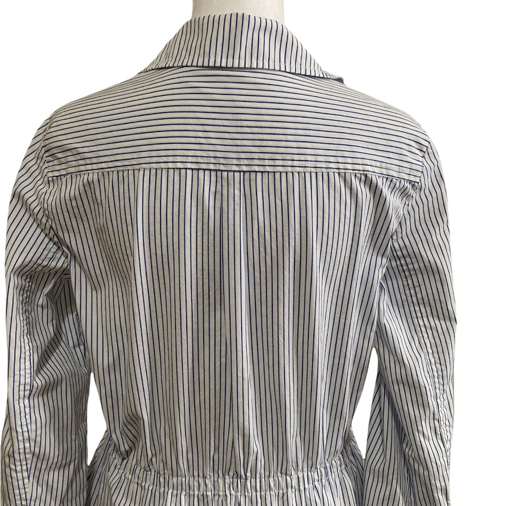 Donna Degnan Shirt Dress Blue White Stripe - Picture 4 of 6